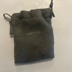 Tom Ford Charcoal Suede Pouch
